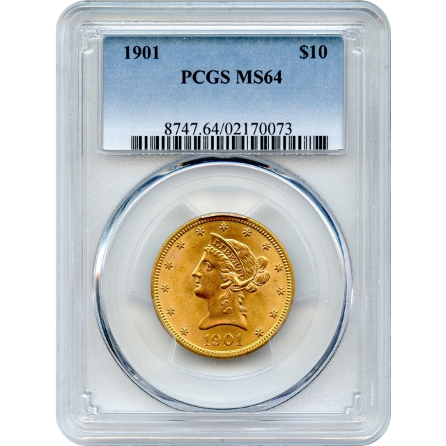1901 $10 Liberty Head Eagle PCGS MS64