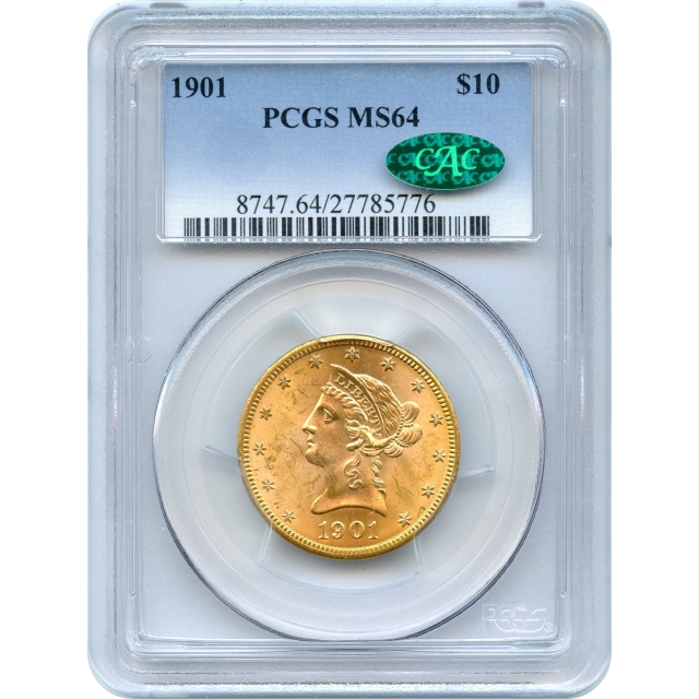 1901 $10 Liberty Head Eagle PCGS MS64 (CAC)