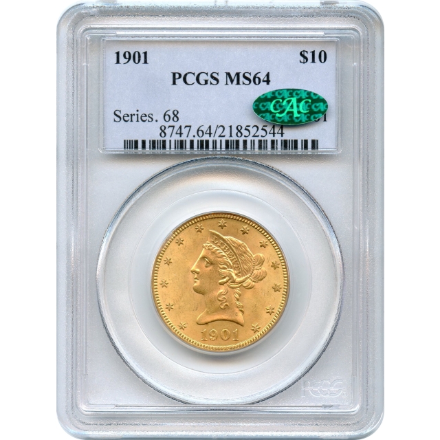 1901 $10 Liberty Head Eagle PCGS MS64 (CAC)