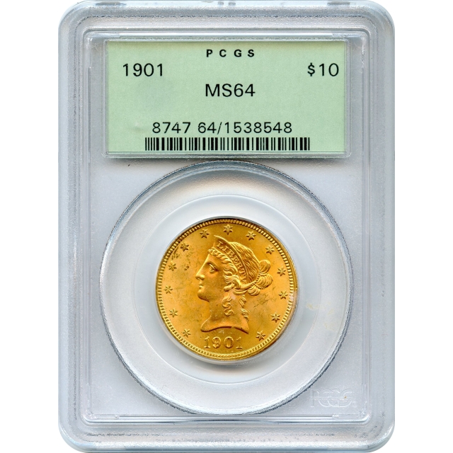 1901 $10 Liberty Head Eagle PCGS MS64