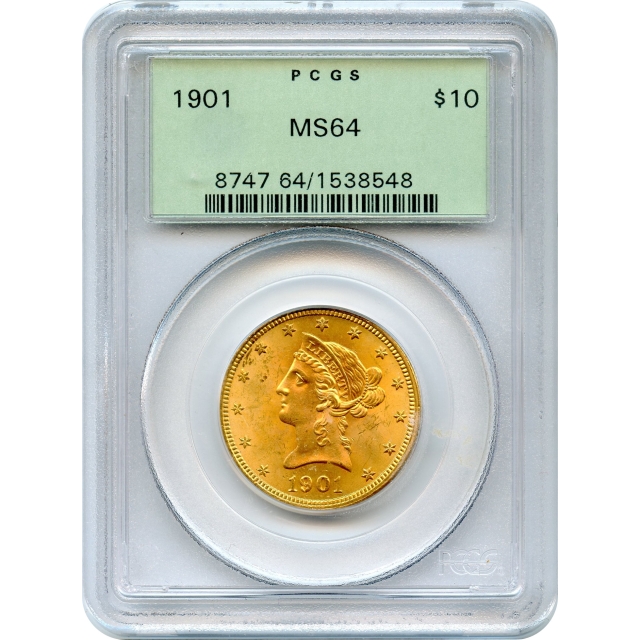 1901 $10 Liberty Head Eagle PCGS MS64