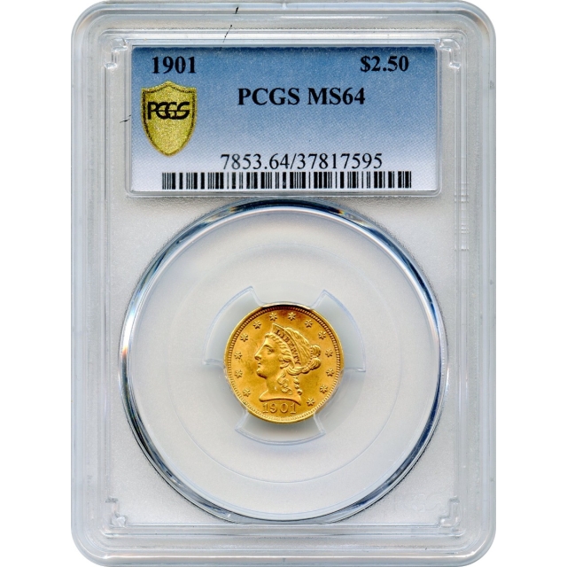 1901 $2.50 Liberty Head Quarter Eagle PCGS MS64