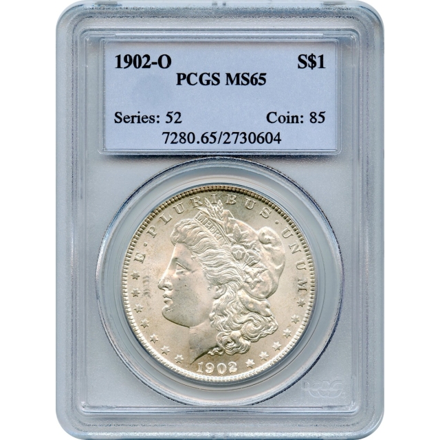 1902-O $1 Morgan Silver Dollar PCGS MS65
