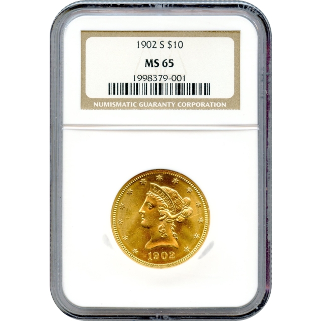 1902-S $10 Liberty Head Eagle NGC MS65