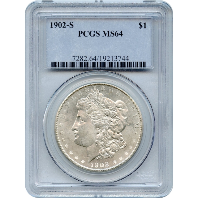 1902-S $1 Morgan Silver Dollar PCGS MS64