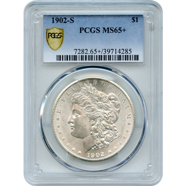 1902-S $1 Morgan Silver Dollar PCGS MS65+