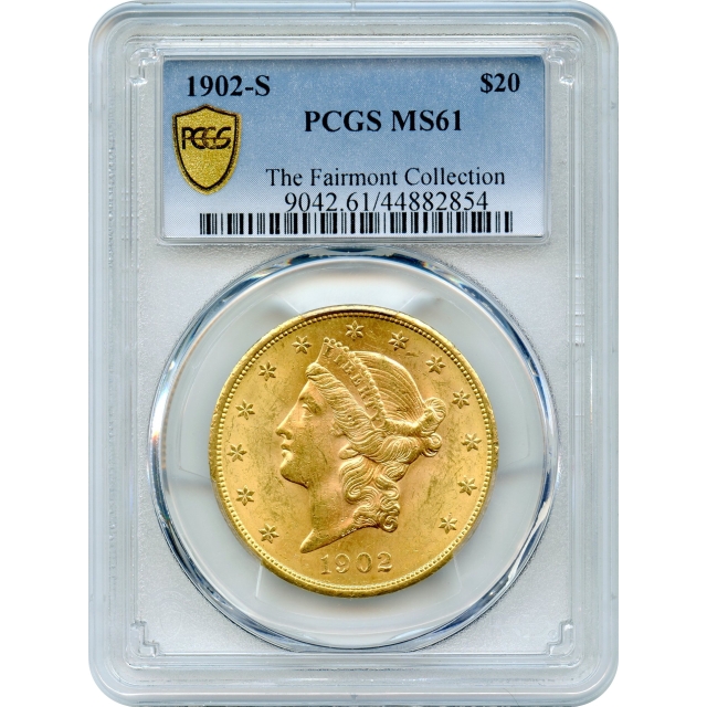 1902-S $20 Liberty Head Double Eagle PCGS MS61 Ex.Fairmont Collection