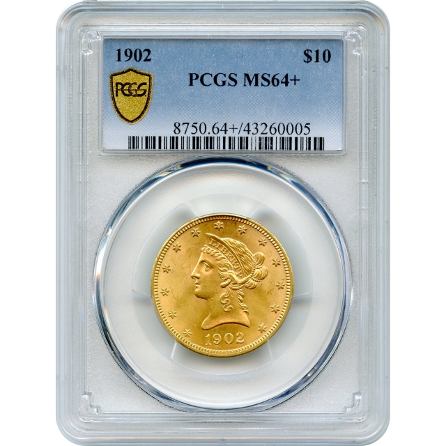 1902 $10 Liberty Head Eagle PCGS MS64+