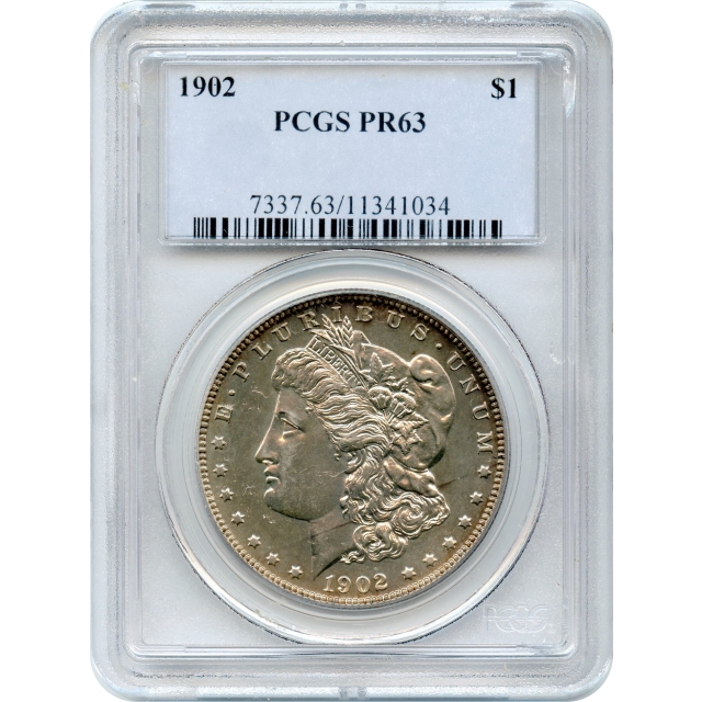 1902 $1 Morgan Silver Dollar PCGS PR63