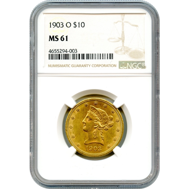 1903-O $10 Liberty Head Eagle NGC MS61