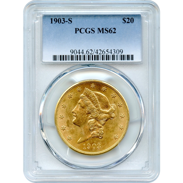 1903-S $20 Liberty Head Double Eagle PCGS MS62