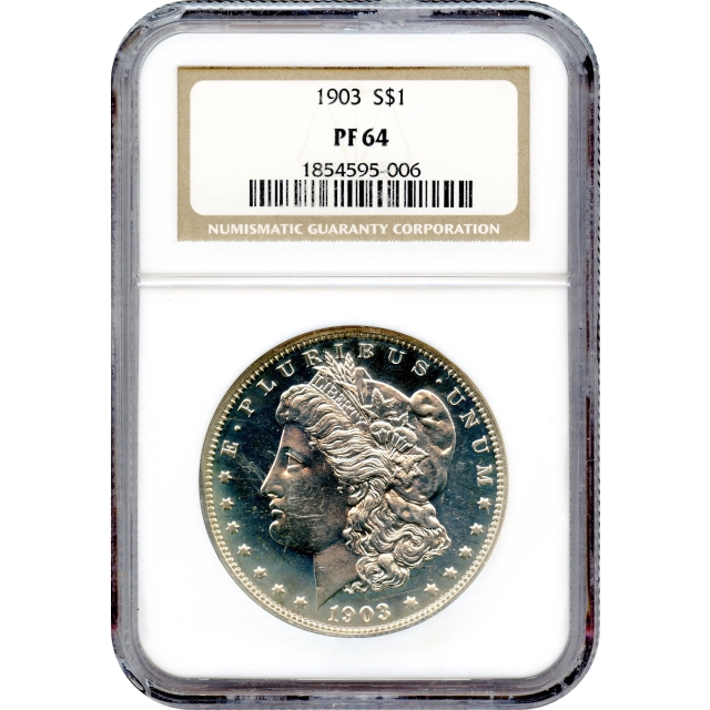 1903 $1 Morgan Silver Dollar NGC PR64