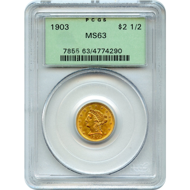 1903 $2.50 Liberty Head Quarter Eagle PCGS MS63