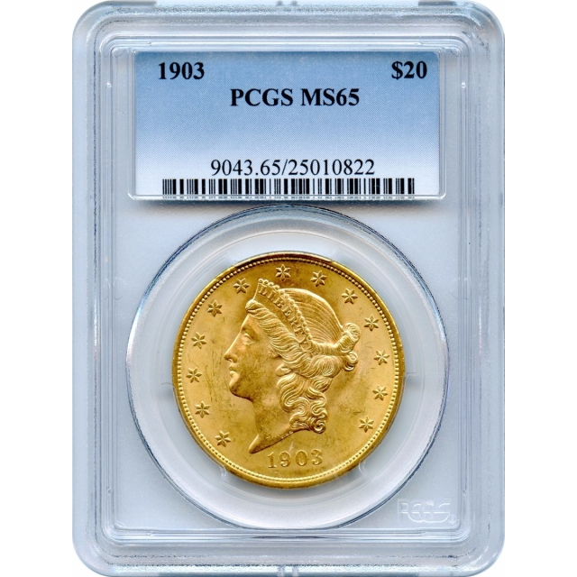 1903 $20 Liberty Head Double Eagle PCGS MS65