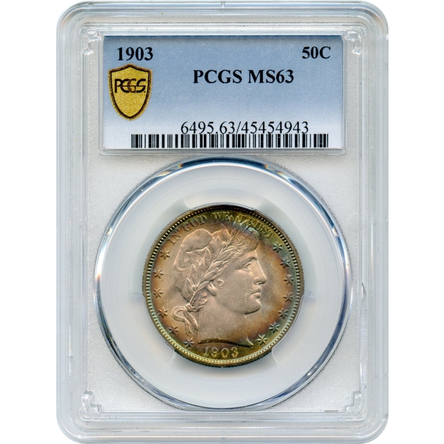 1903 50C Barber Half Dollar PCGS MS63