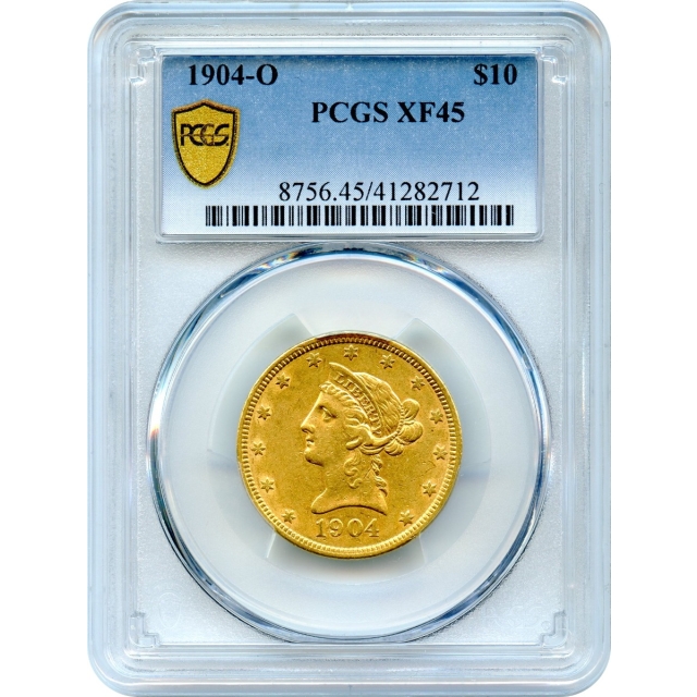 1904-O $10 Liberty Head Eagle PCGS XF45