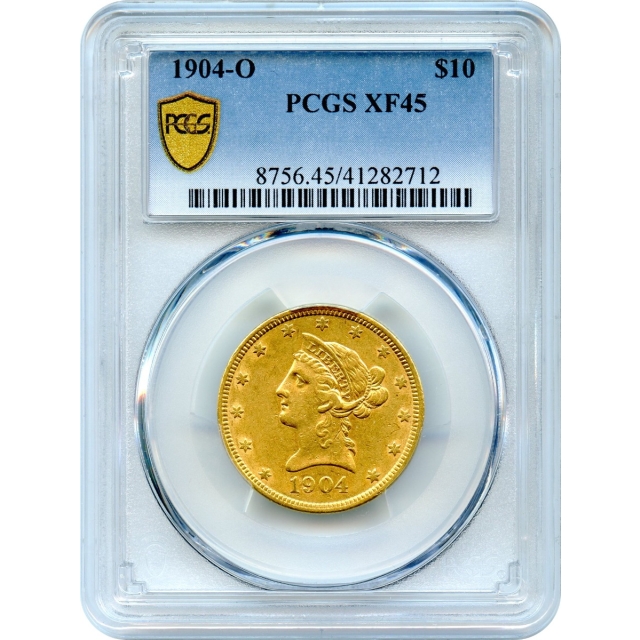 1904-O $10 Liberty Head Eagle PCGS XF45