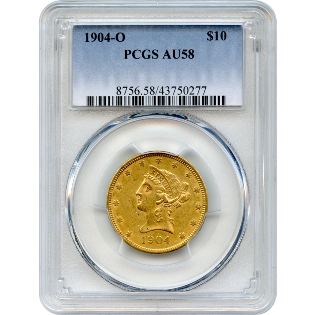 1904-O $10 Liberty Head Eagle PCGS AU58