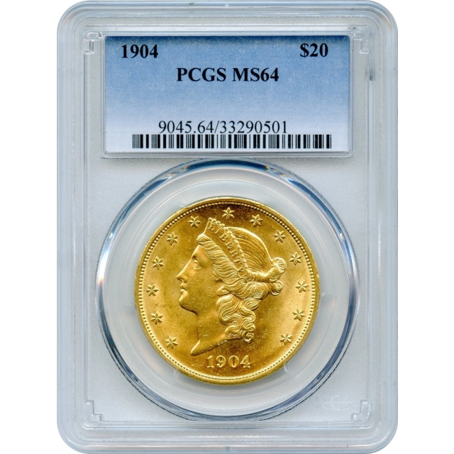 1904 $20 Liberty Head Double Eagle PCGS MS64