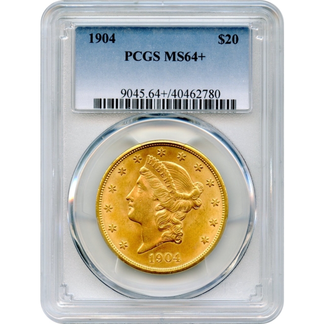 1904 $20 Liberty Head Double Eagle PCGS MS64+