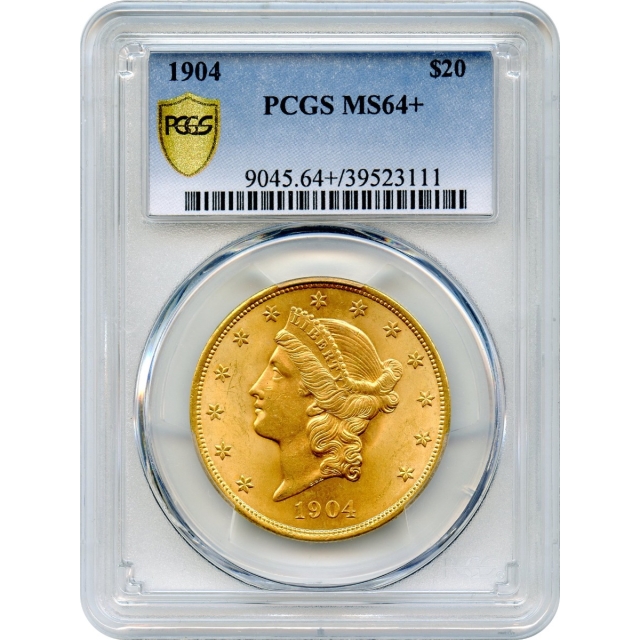 1904 $20 Liberty Head Double Eagle PCGS MS64+