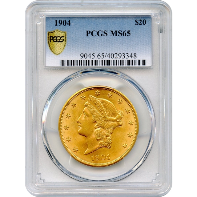 1904 $20 Liberty Head Double Eagle PCGS MS65