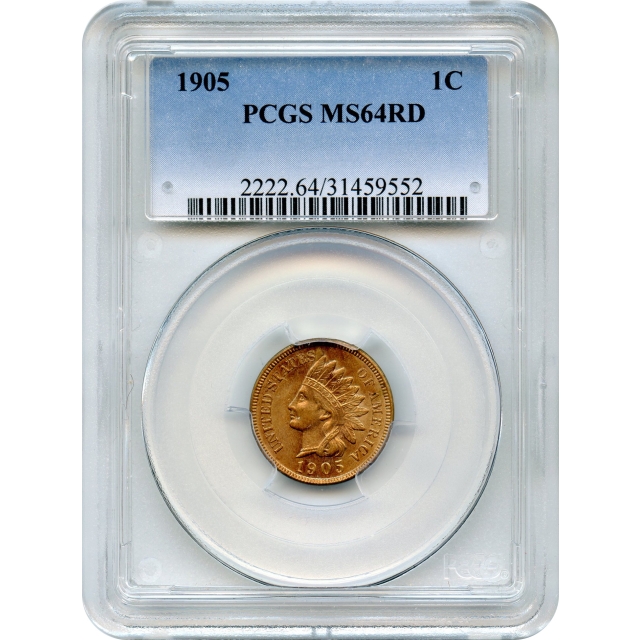 1905 1C Indian Head Cent PCGS MS64RD