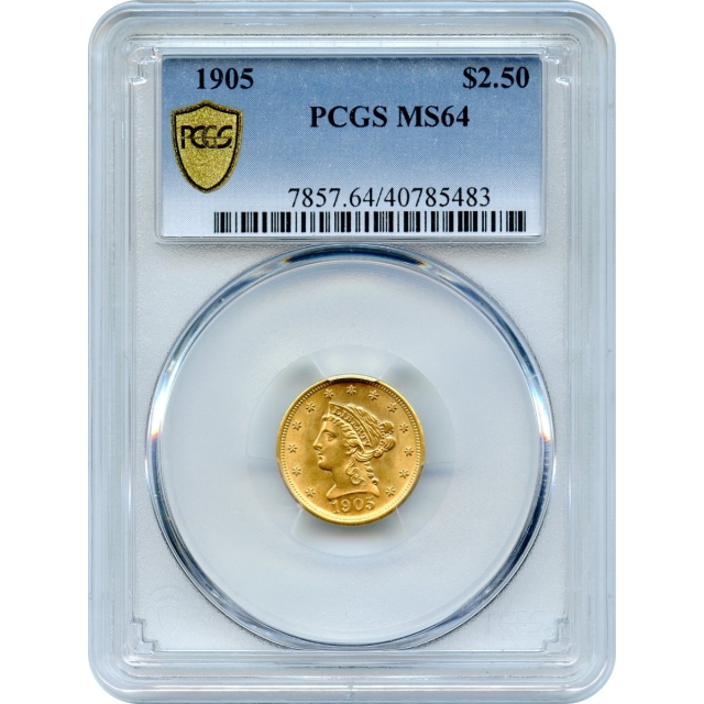 1905 $2.50 Liberty Head Quarter Eagle PCGS MS64