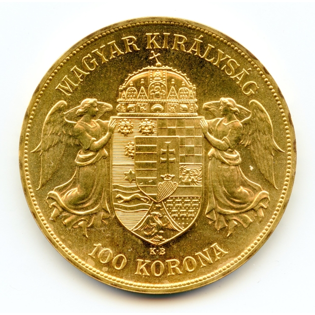 World Gold - (5) 1908 Austrian 100 Corona Franz Joseph I gold Restike AGW .9802 (5 available) 