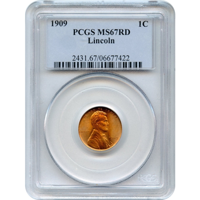 1909 1C Lincoln Head Cent PCGS MS67RD