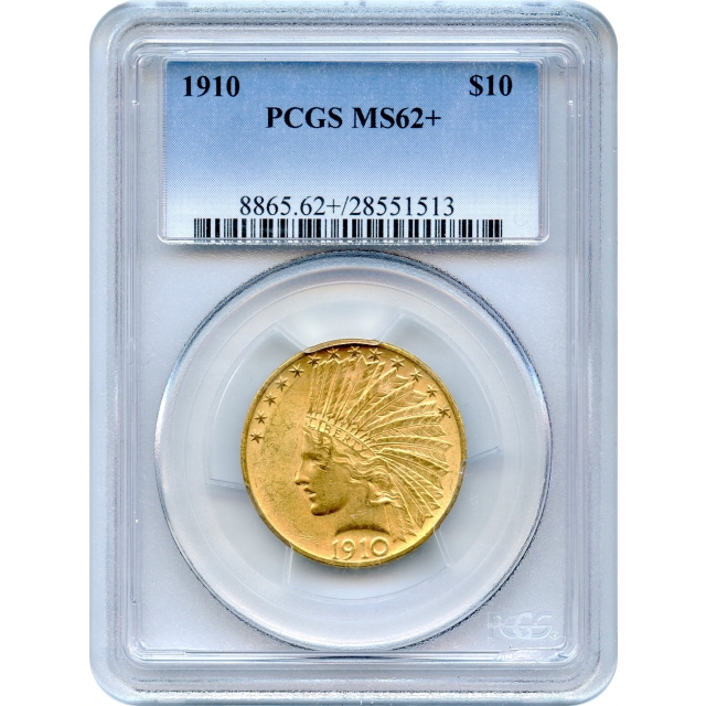 1910 $10 Indian Head Eagle PCGS MS62+