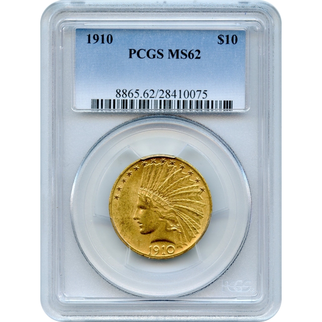 1910 $10 Indian Head Eagle PCGS MS62