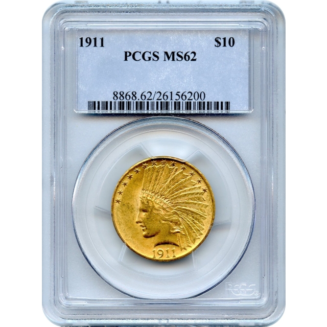1911 $10 Indian Head Eagle PCGS MS62