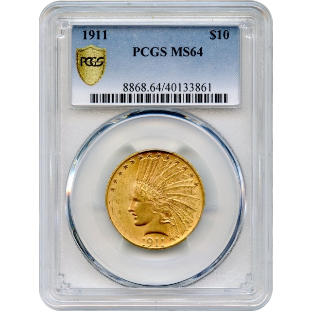 1911 $10 Indian Head Eagle PCGS MS64