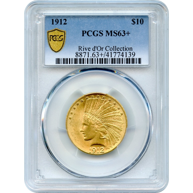 1912 $10 Indian Head Eagle PCGS MS63+