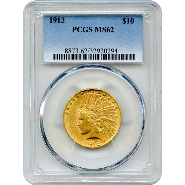 1913 $10 Indian Head Eagle PCGS MS62