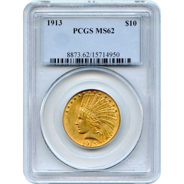1913 $10 Indian Head Eagle PCGS MS62