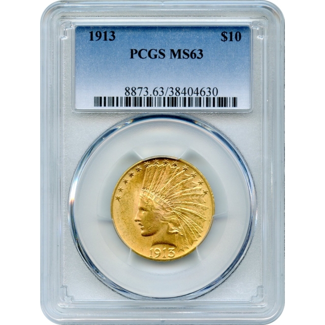 1913 $10 Indian Head Eagle PCGS MS63