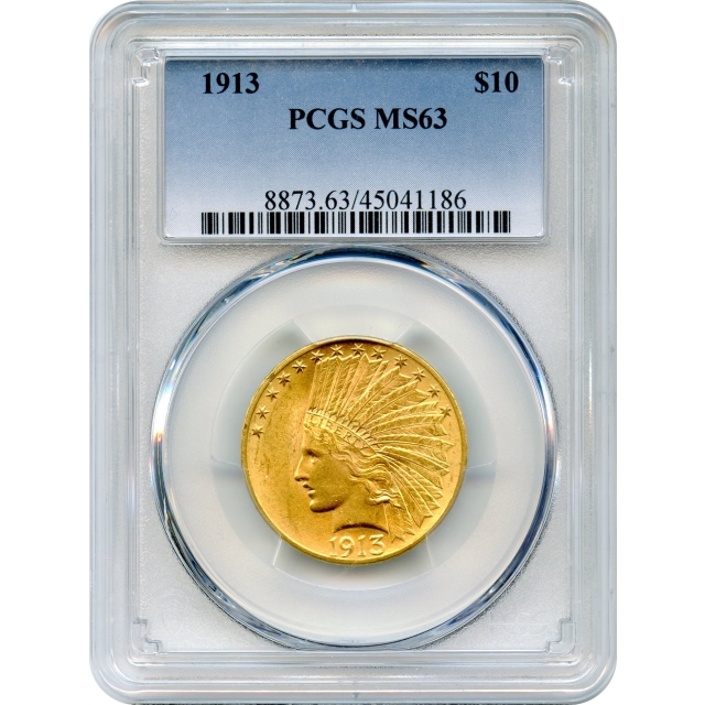 1913 $10 Indian Head Eagle PCGS MS63