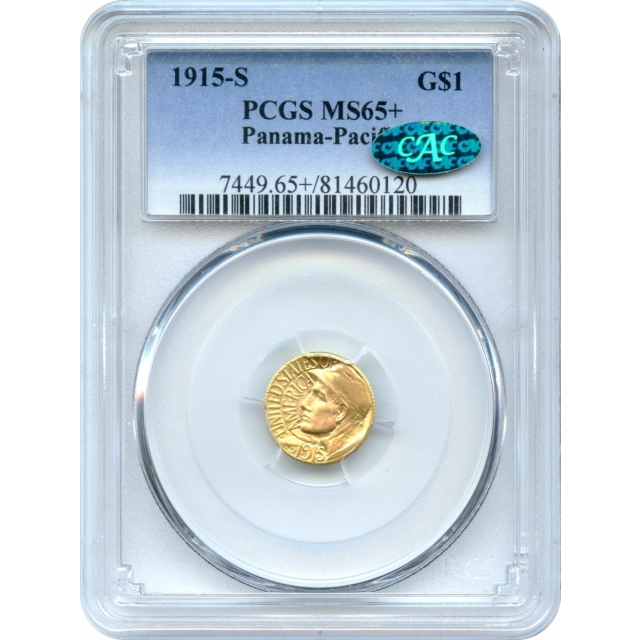 1915-S G$1 Panama-Pacific Gold Commemorative PCGS MS65+ (CAC)