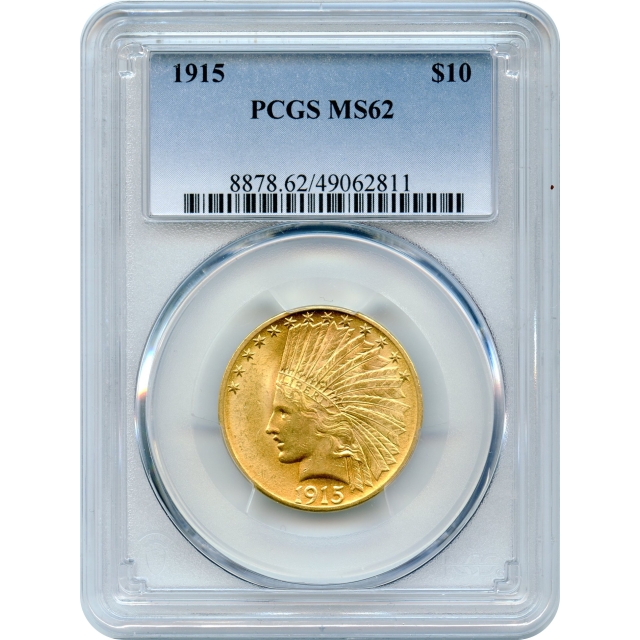 1915 $10 Indian Head Eagle PCGS MS62