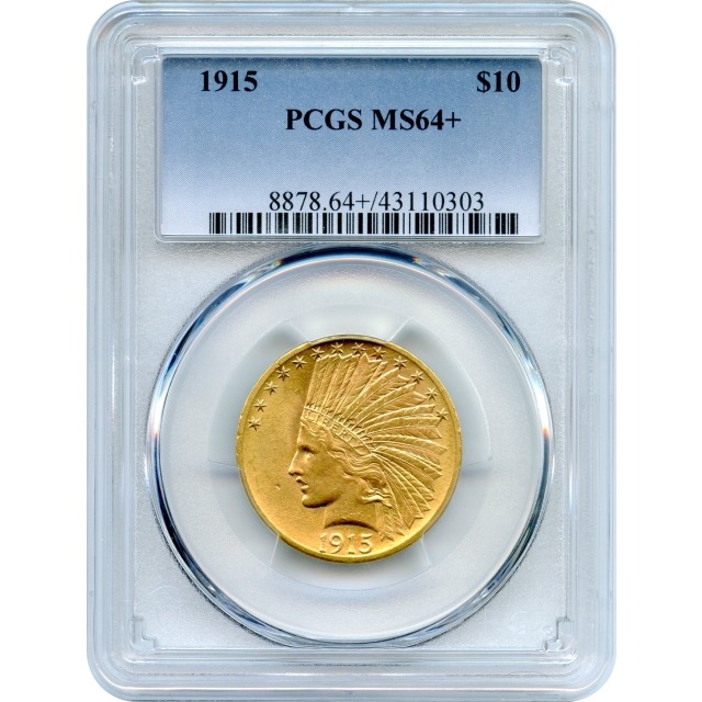 1915 $10 Indian Head Eagle PCGS MS64+