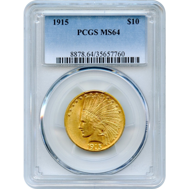 1915 $10 Indian Head Eagle PCGS MS64