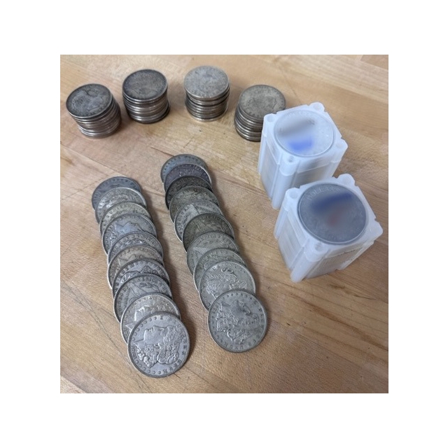 1921 $1 Morgan Silver Dollar 20pc Roll VG+ grade (50 available)