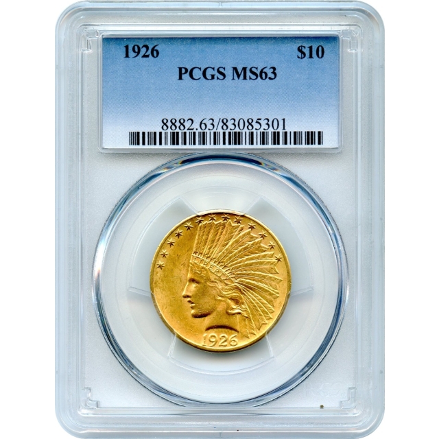 1926 $10 Indian Head Eagle PCGS MS63