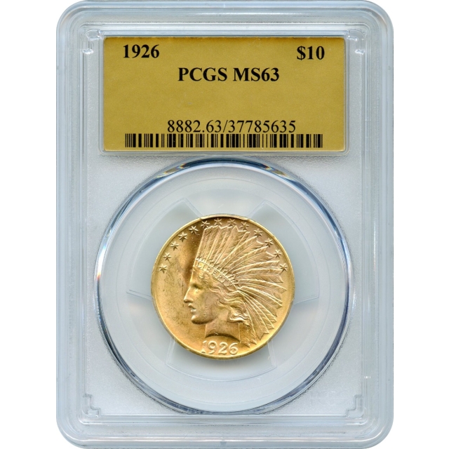 1926 $10 Indian Head Eagle PCGS MS63