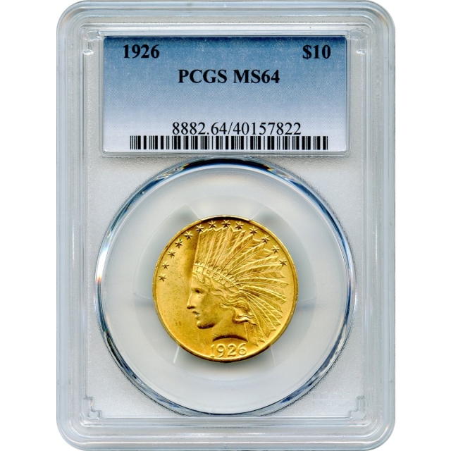 1926 $10 Indian Head Eagle PCGS MS64