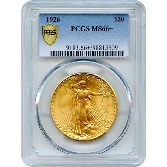 1926 $20 Saint Gaudens Double Eagle PCGS MS66+