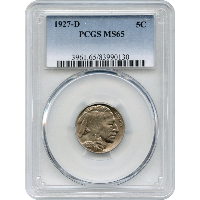 1927-D 5C Buffalo Nickel PCGS MS65