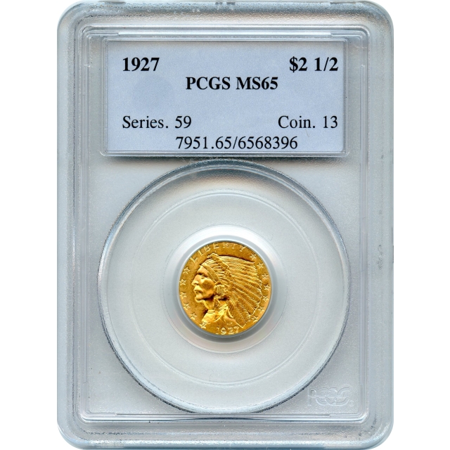 1927 $2.50 Indian Head Quarter Eagle PCGS MS65